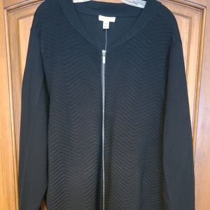 Crofts & Barrow New 2X Black Sweater